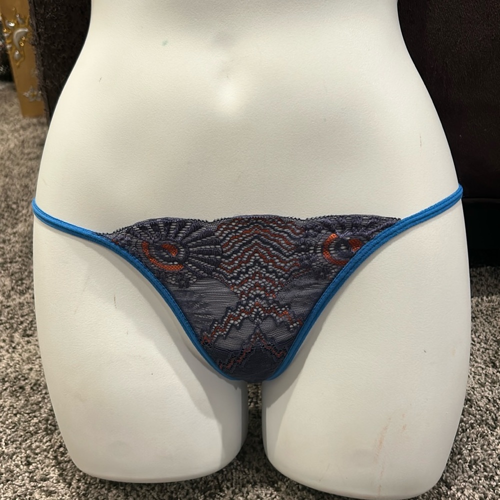 Sexy String Thong Panties in Shades of Blue 5 Pair